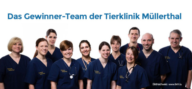 Das Gewinnerteam der Tierklinik Müllerthal